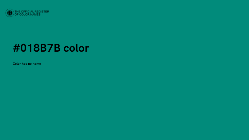#018B7B color image