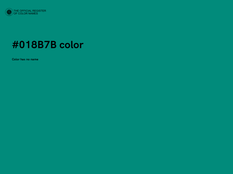 #018B7B color image