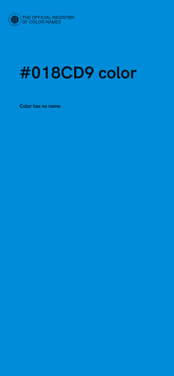#018CD9 color image