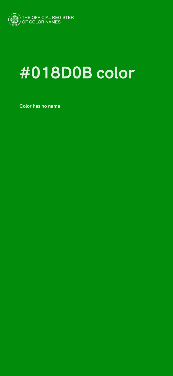 #018D0B color image