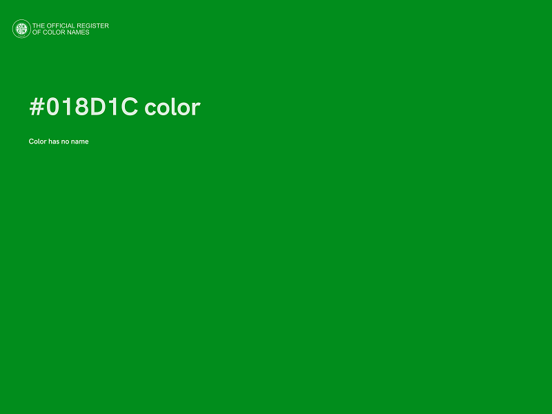 #018D1C color image