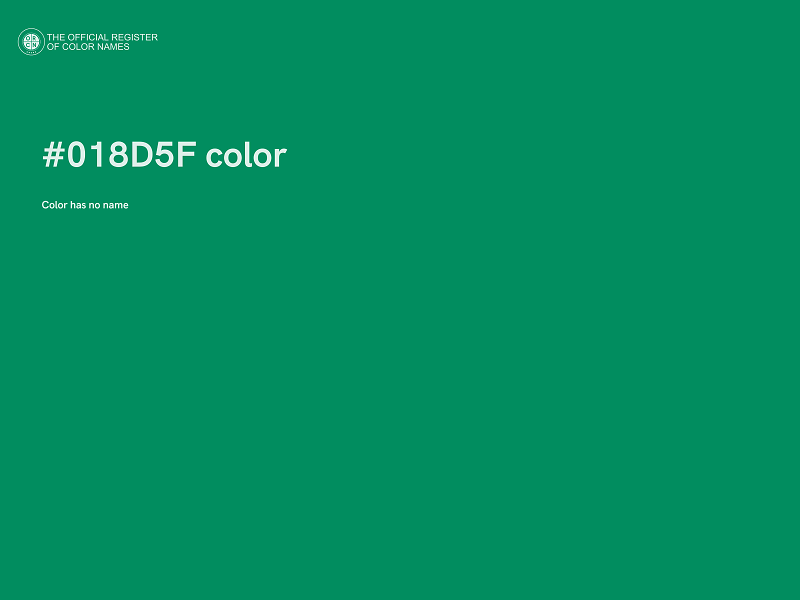 #018D5F color image
