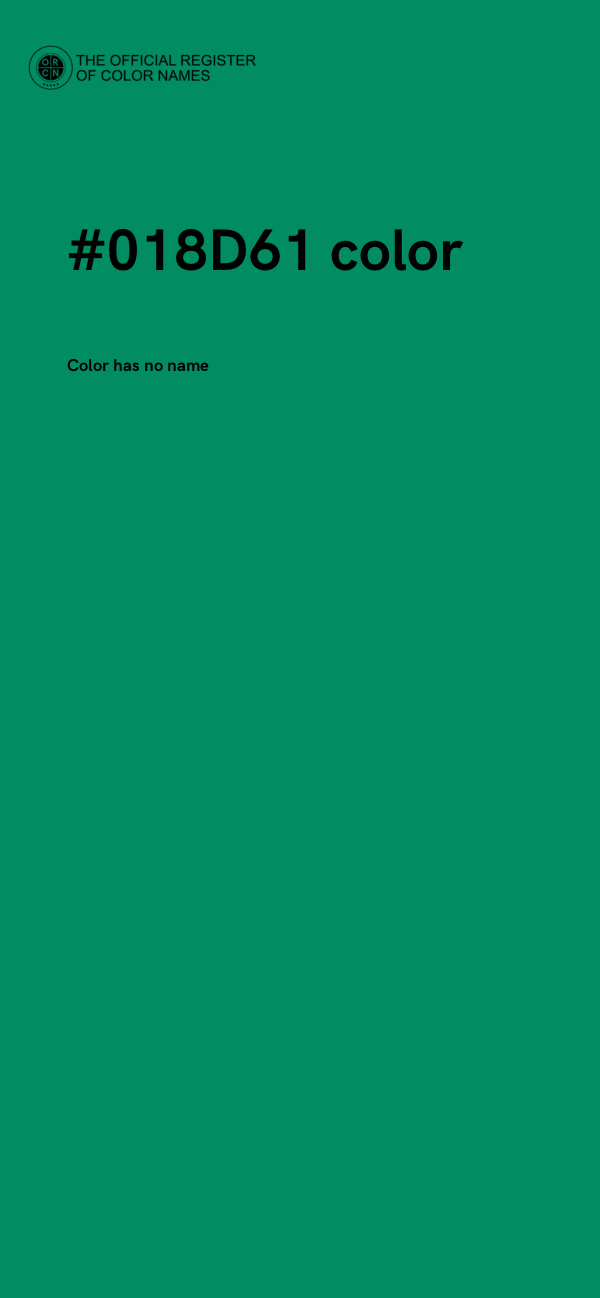 #018D61 color image