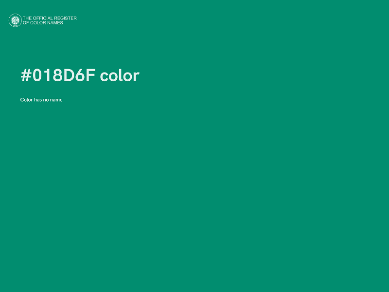 #018D6F color image