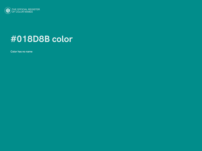 #018D8B color image