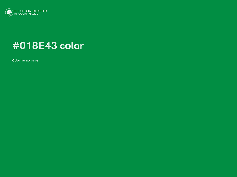 #018E43 color image