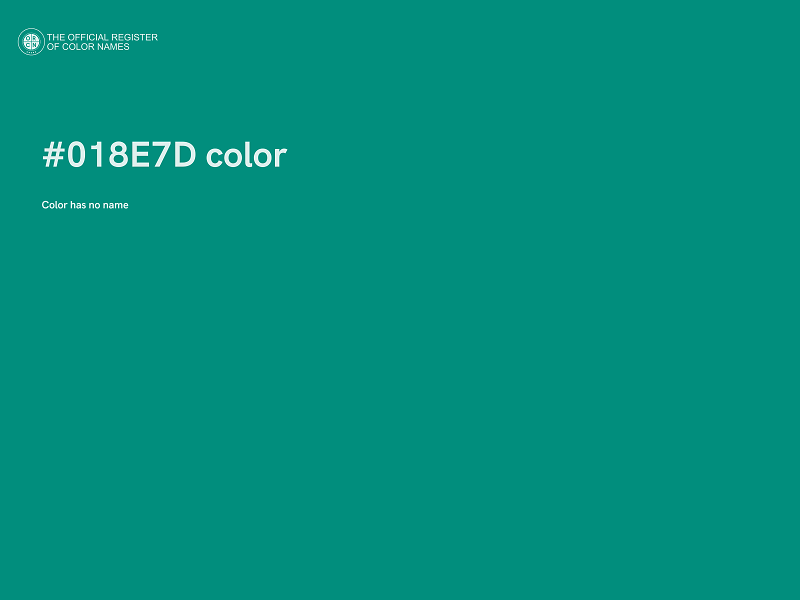 #018E7D color image