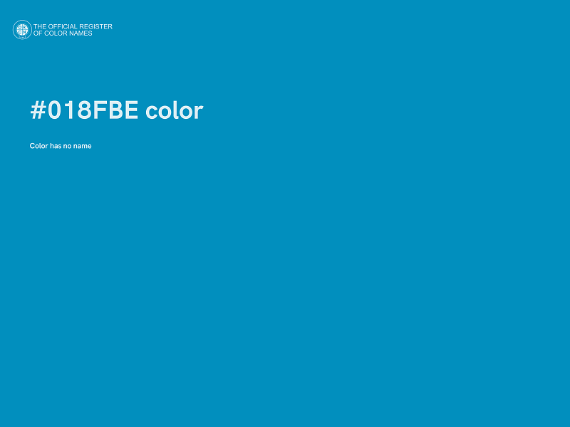 #018FBE color image