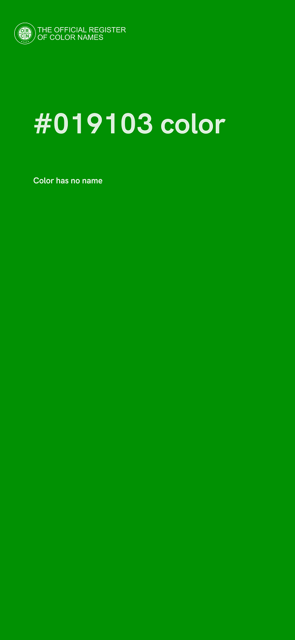 #019103 color image