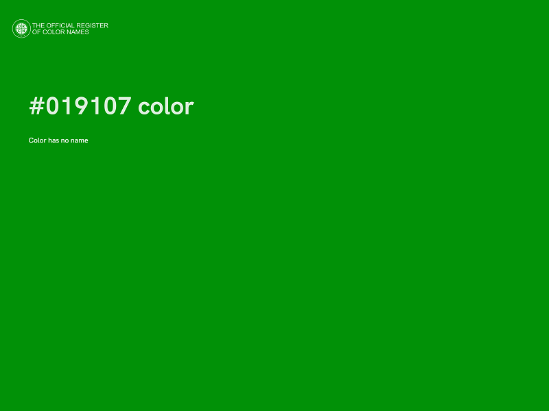 #019107 color image