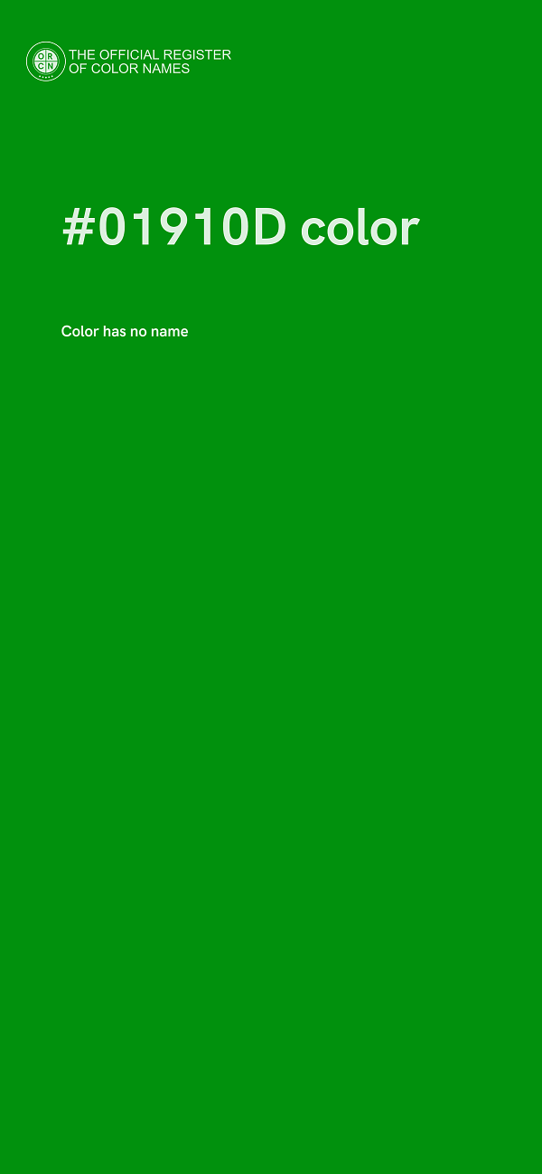 #01910D color image