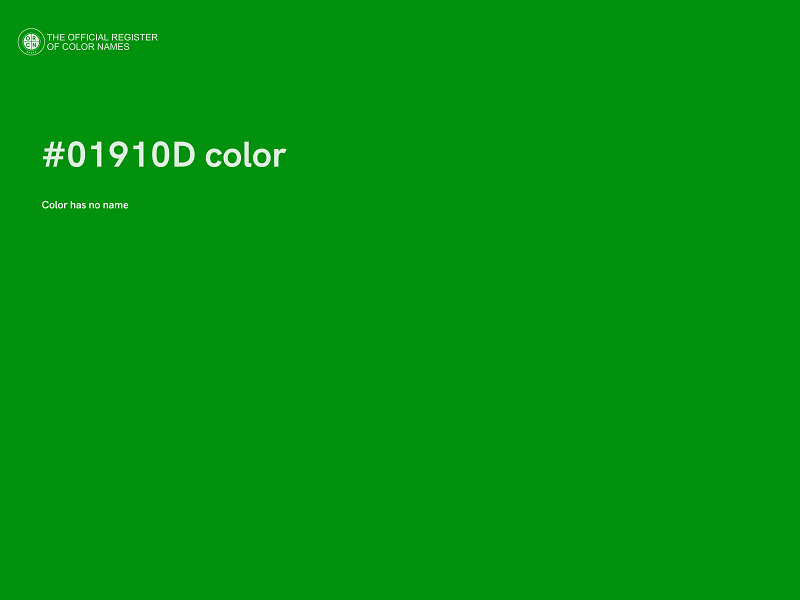 #01910D color image