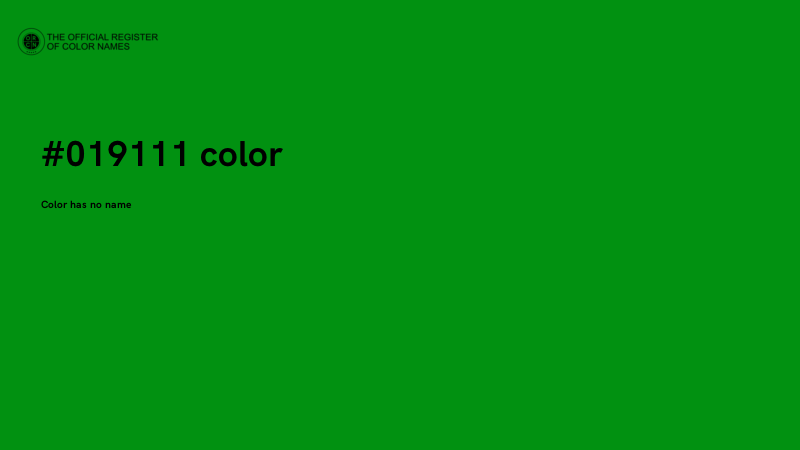#019111 color image