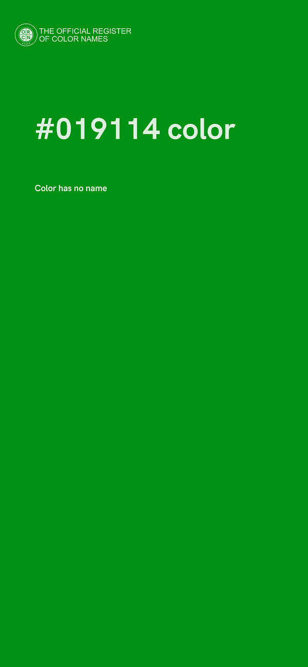 #019114 color image