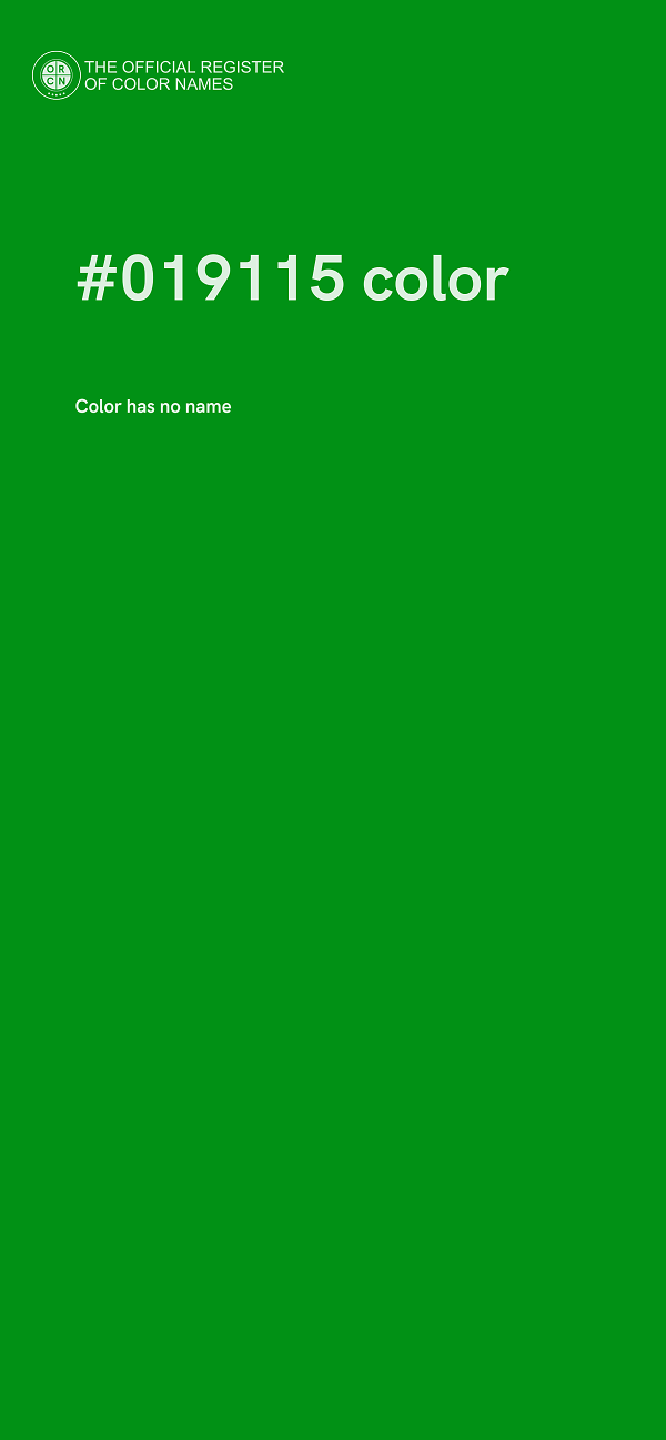 #019115 color image