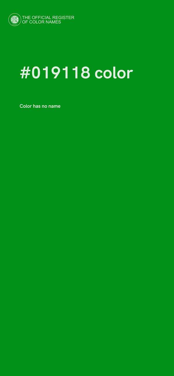 #019118 color image