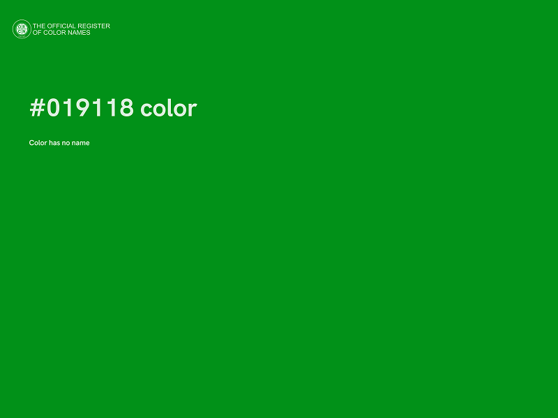 #019118 color image