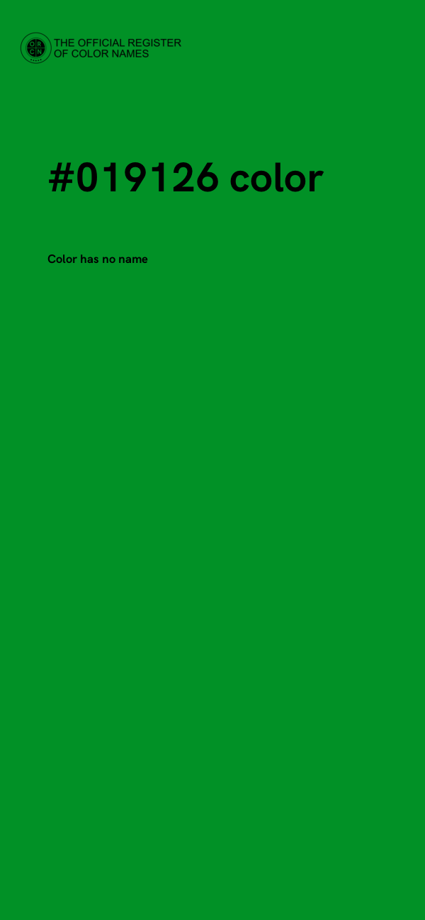 #019126 color image