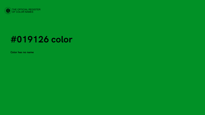 #019126 color image