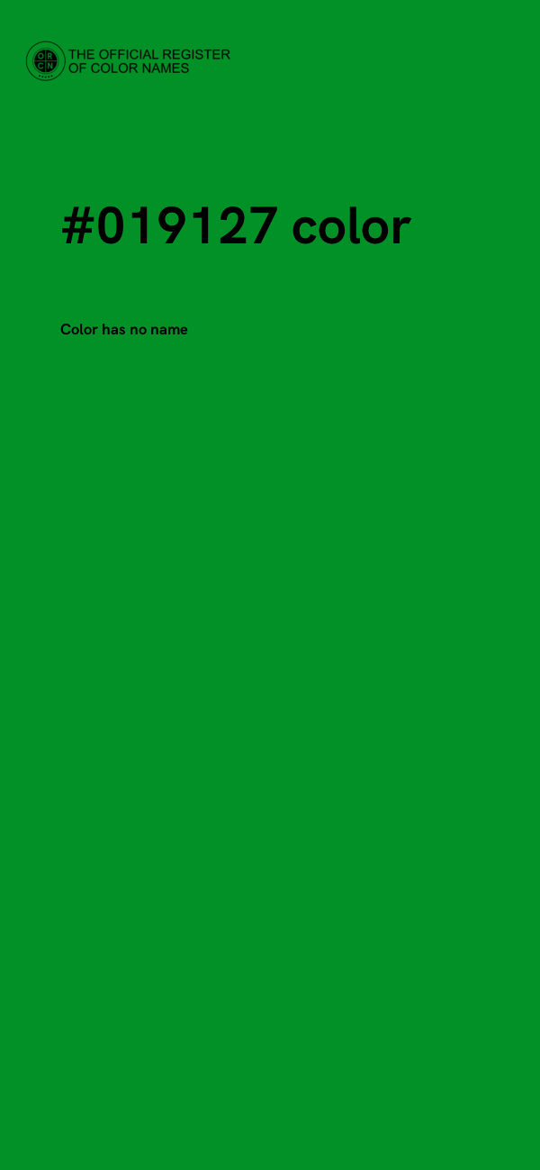 #019127 color image