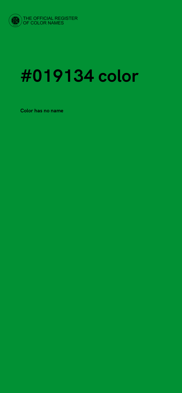 #019134 color image