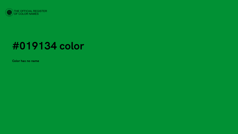 #019134 color image