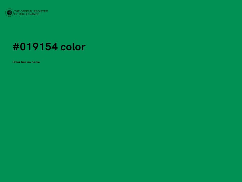 #019154 color image