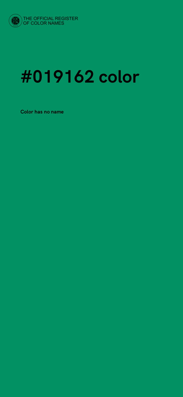 #019162 color image