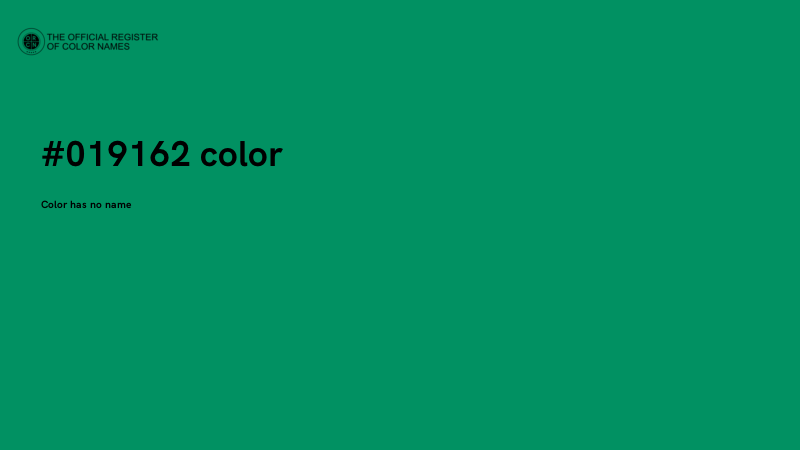 #019162 color image
