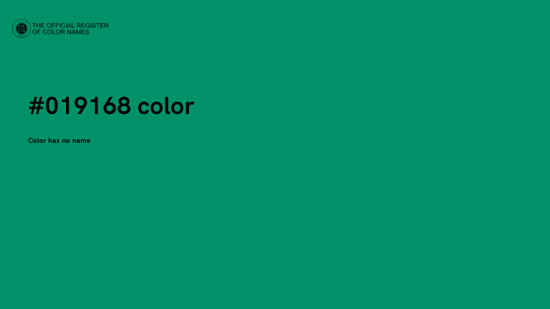 #019168 color image