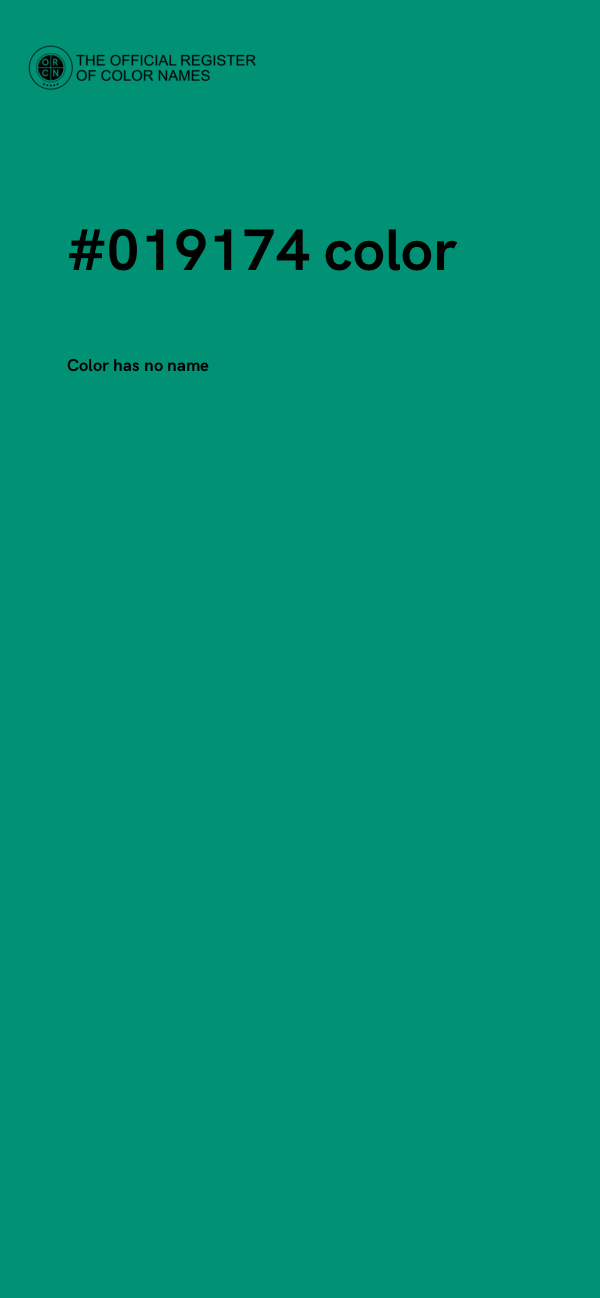 #019174 color image