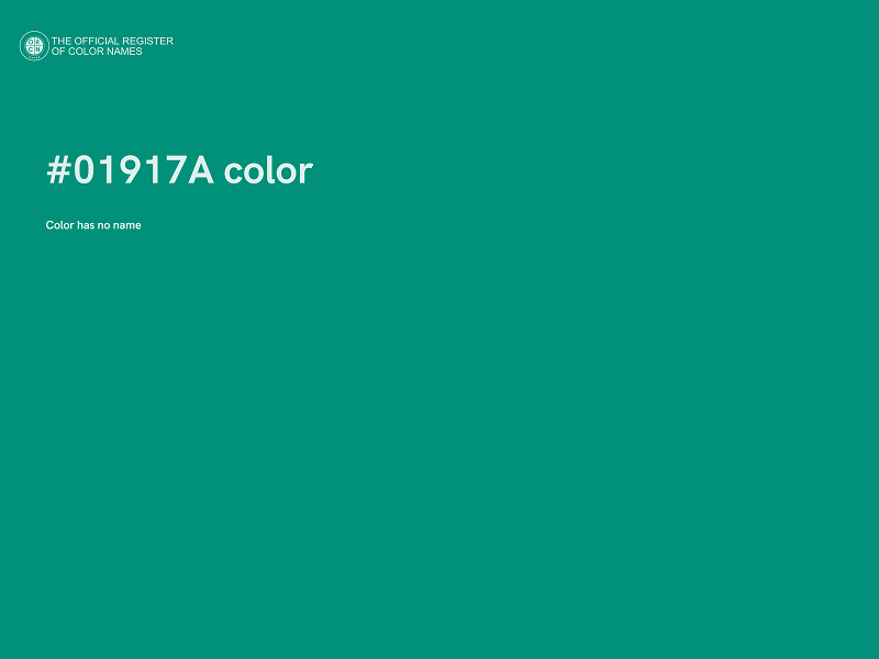 #01917A color image