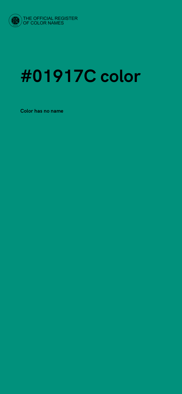 #01917C color image