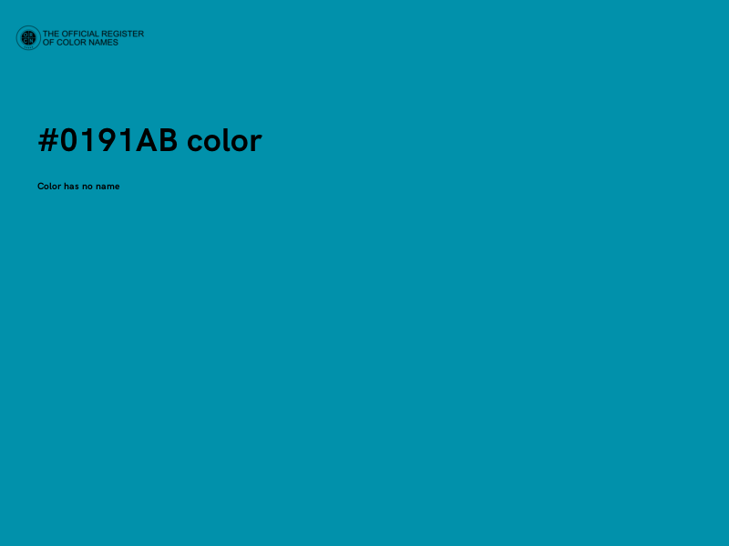 #0191AB color image