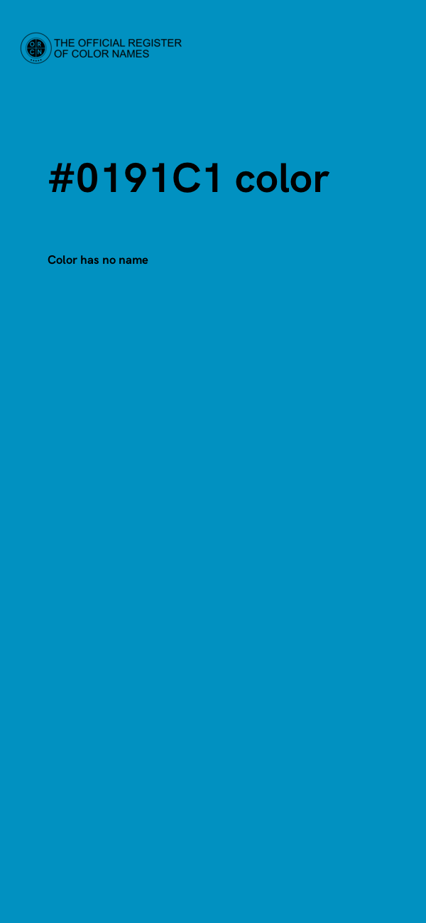 #0191C1 color image