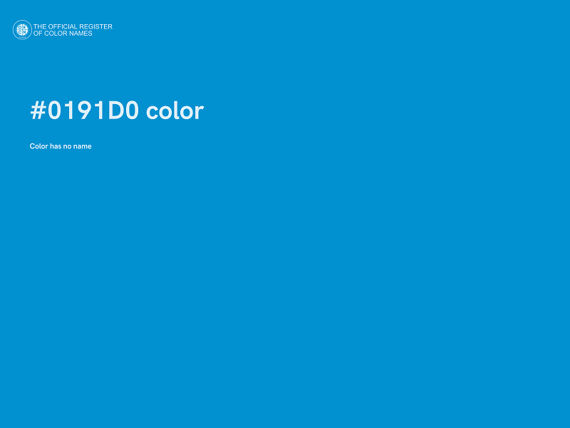 #0191D0 color image