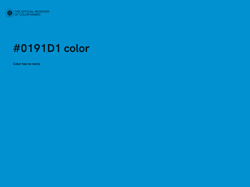 #0191D1 color image