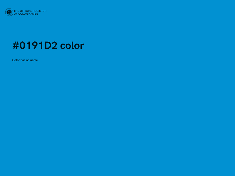 #0191D2 color image
