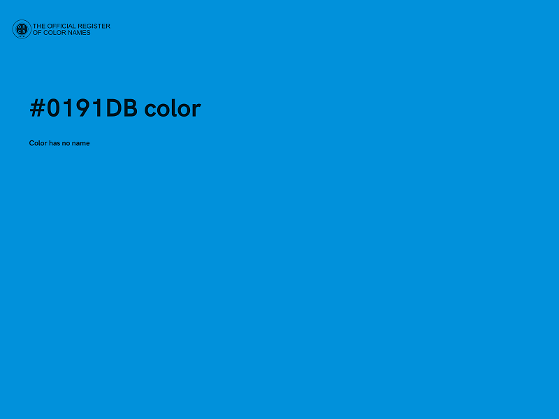 #0191DB color image