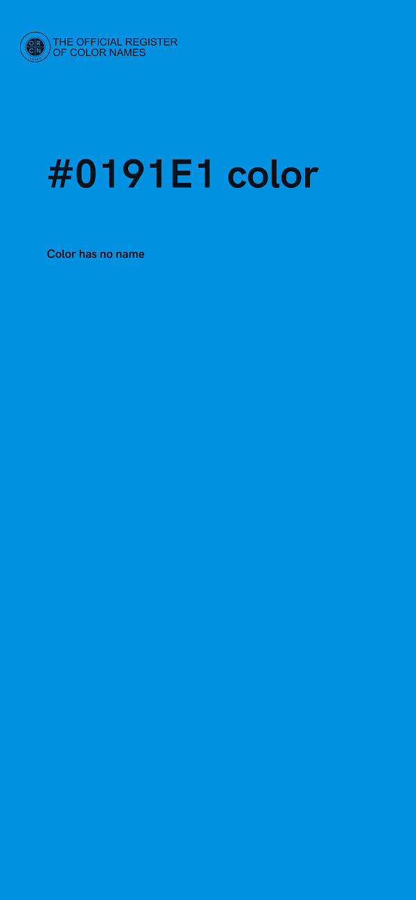 #0191E1 color image