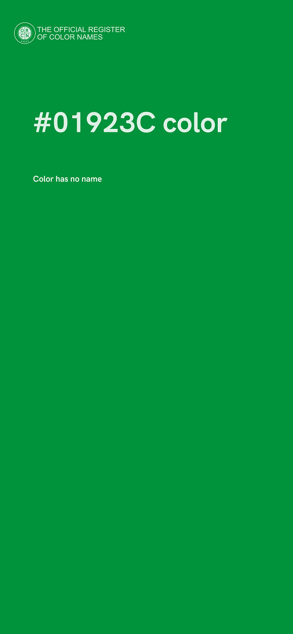 #01923C color image