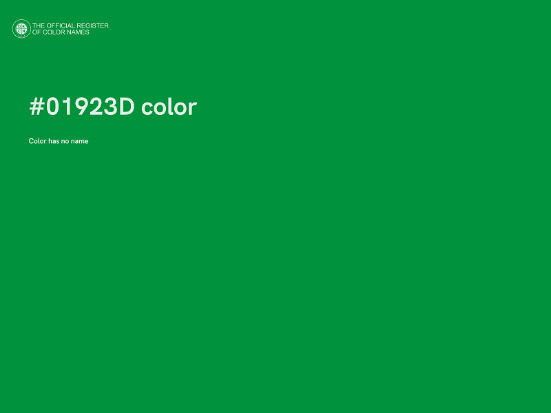 #01923D color image