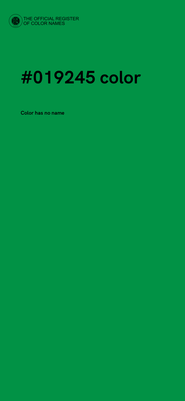 #019245 color image