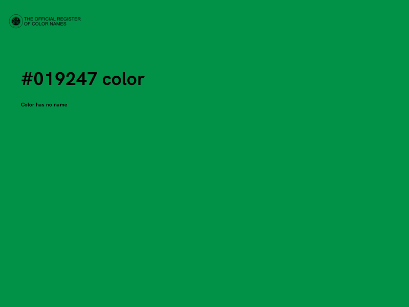 #019247 color image