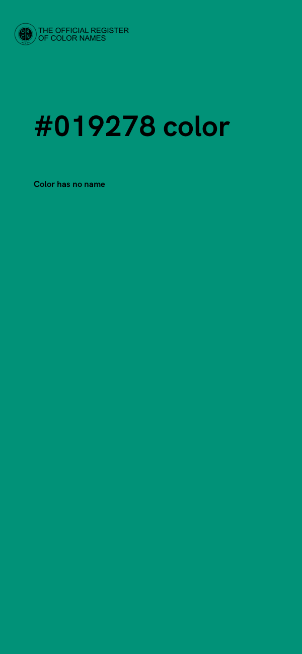 #019278 color image