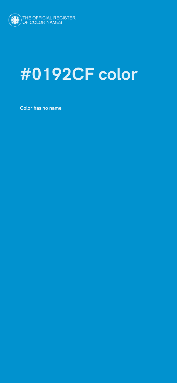 #0192CF color image