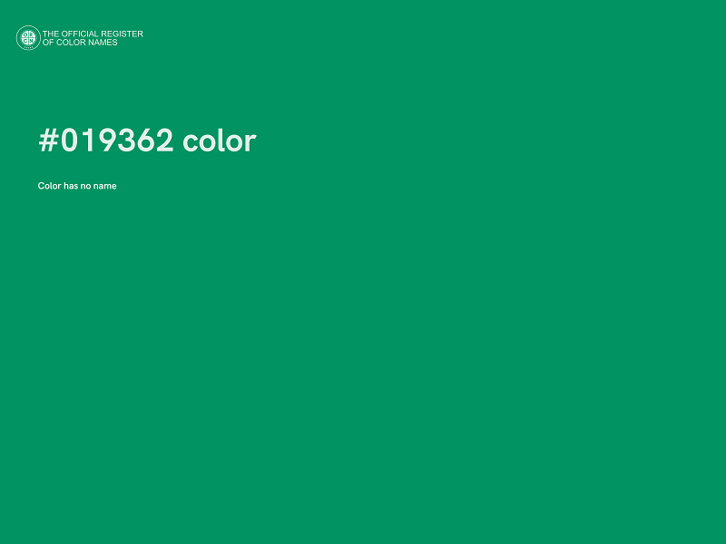 #019362 color image