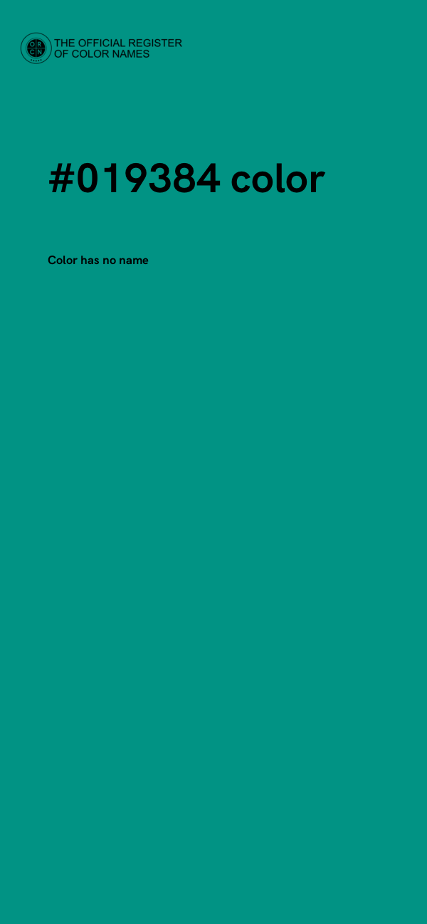 #019384 color image
