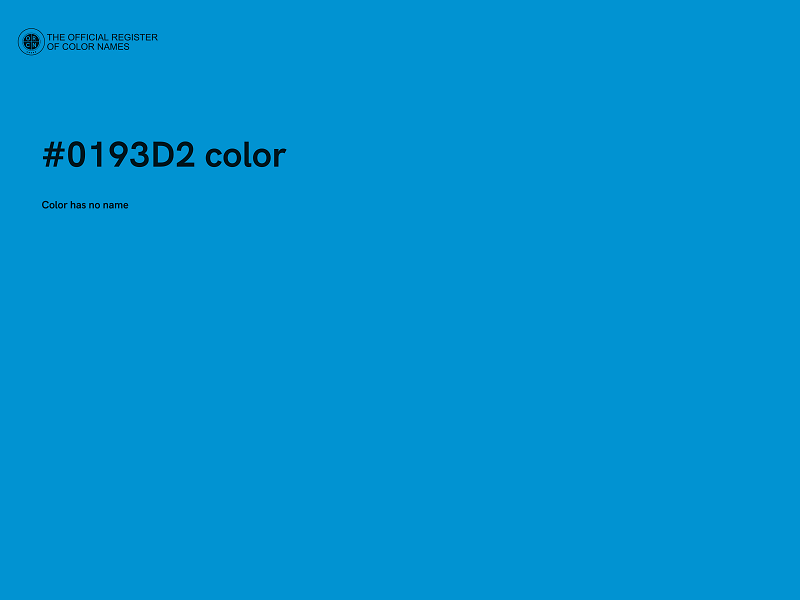 #0193D2 color image