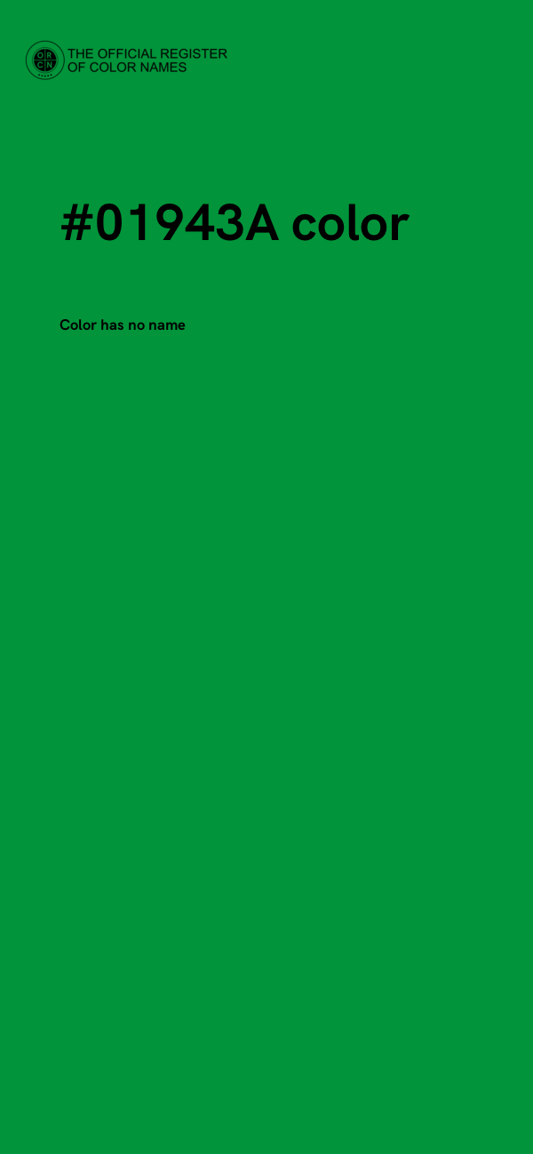 #01943A color image